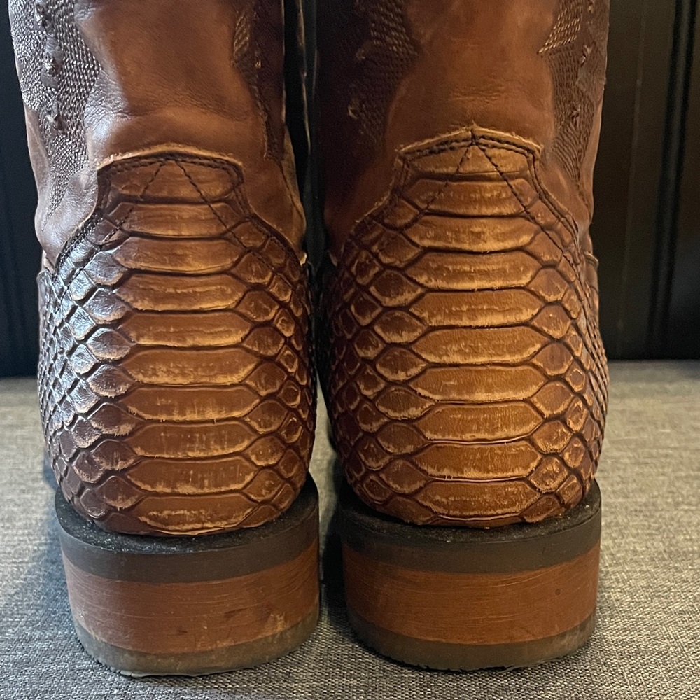 Dan Post Men’s Brown Cowboy Boots 10.5 - Picture 3 of 8